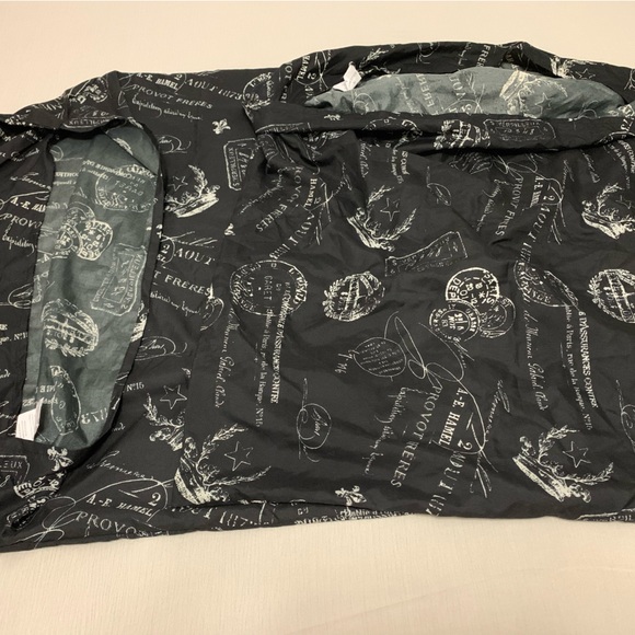 FAIRFIELD Parisian Motif European Pillow Shams -Black & Cream - Picture 6 of 6